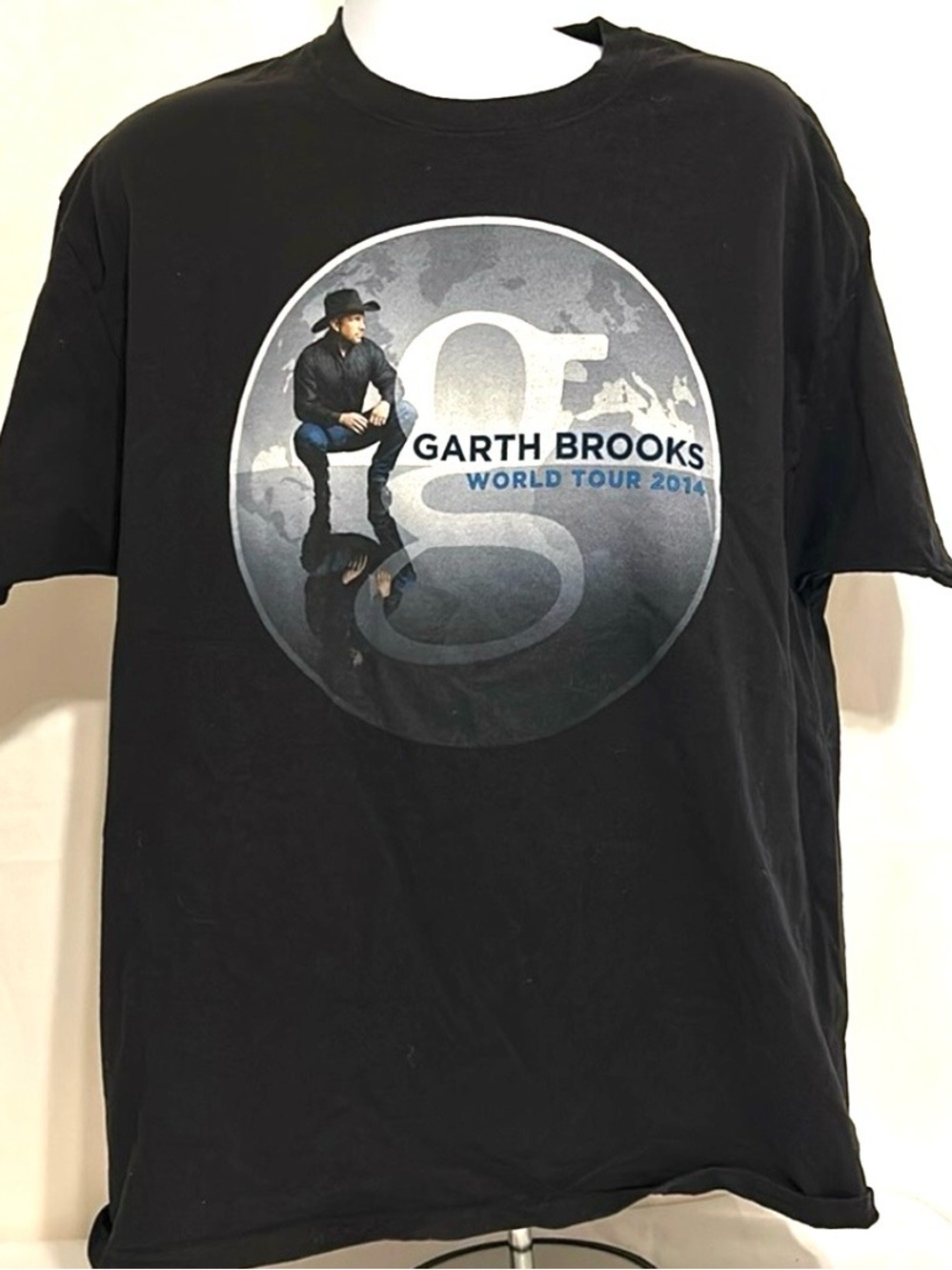 Garth Brooks World Tour 2014 Men’s Size XL TG Short Sleeve Black Concert T-shirt
